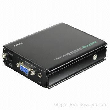 VGA Video/Audio Transceiver, Up to 300m, Supports SVGA, XGA, SXGA and WXGA Formats